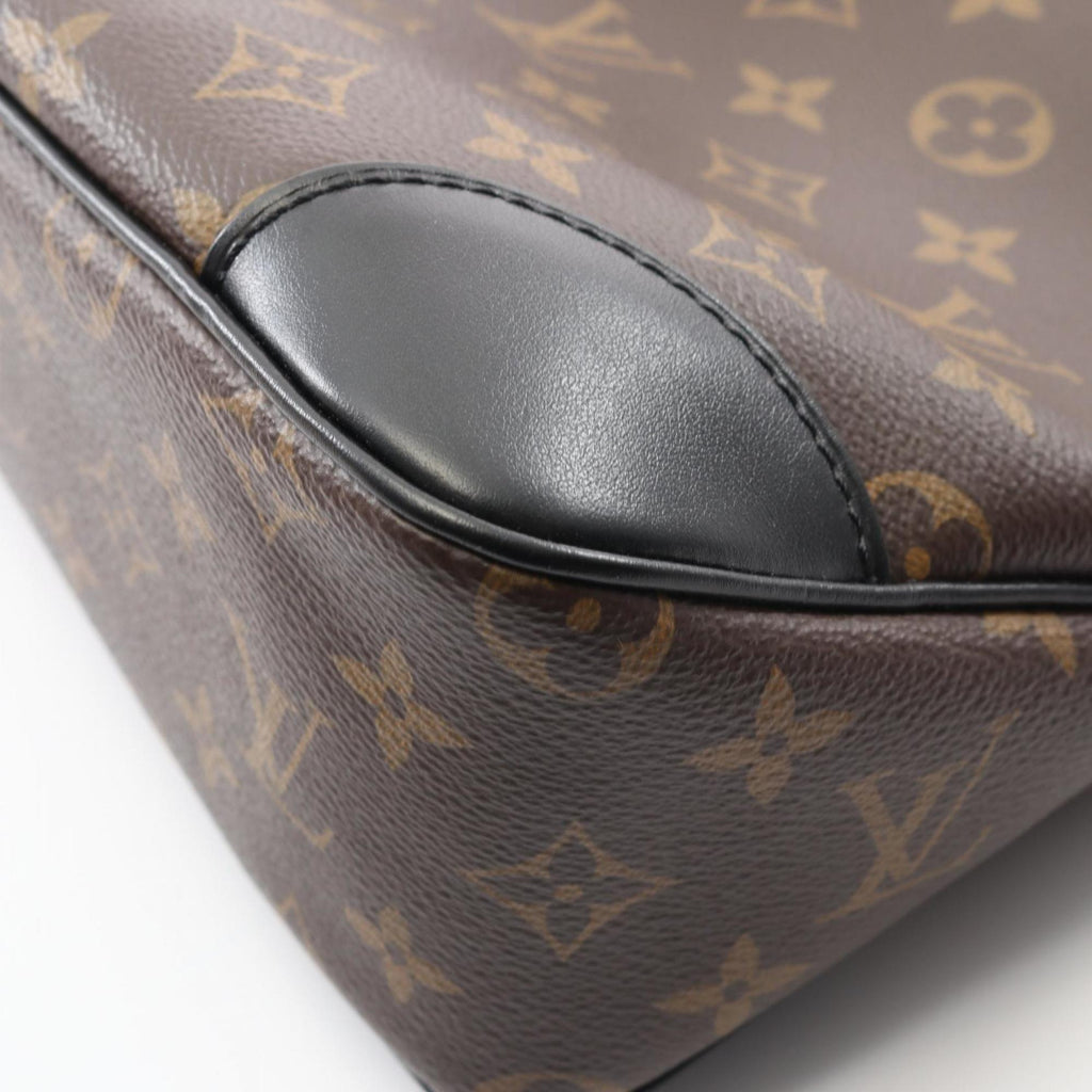 Louis Vuitton Black Brown Monogram Noir Coated Canvas Leather Shoulder Bag