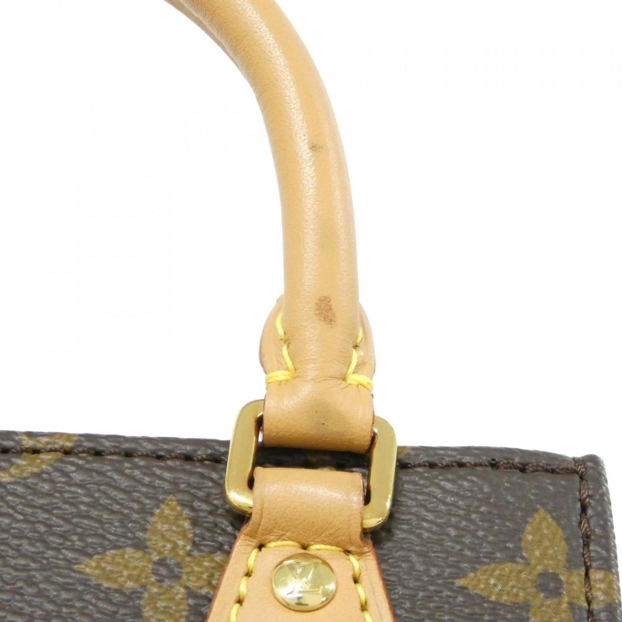 Louis Vuitton Marron Coated Canvas Handbag