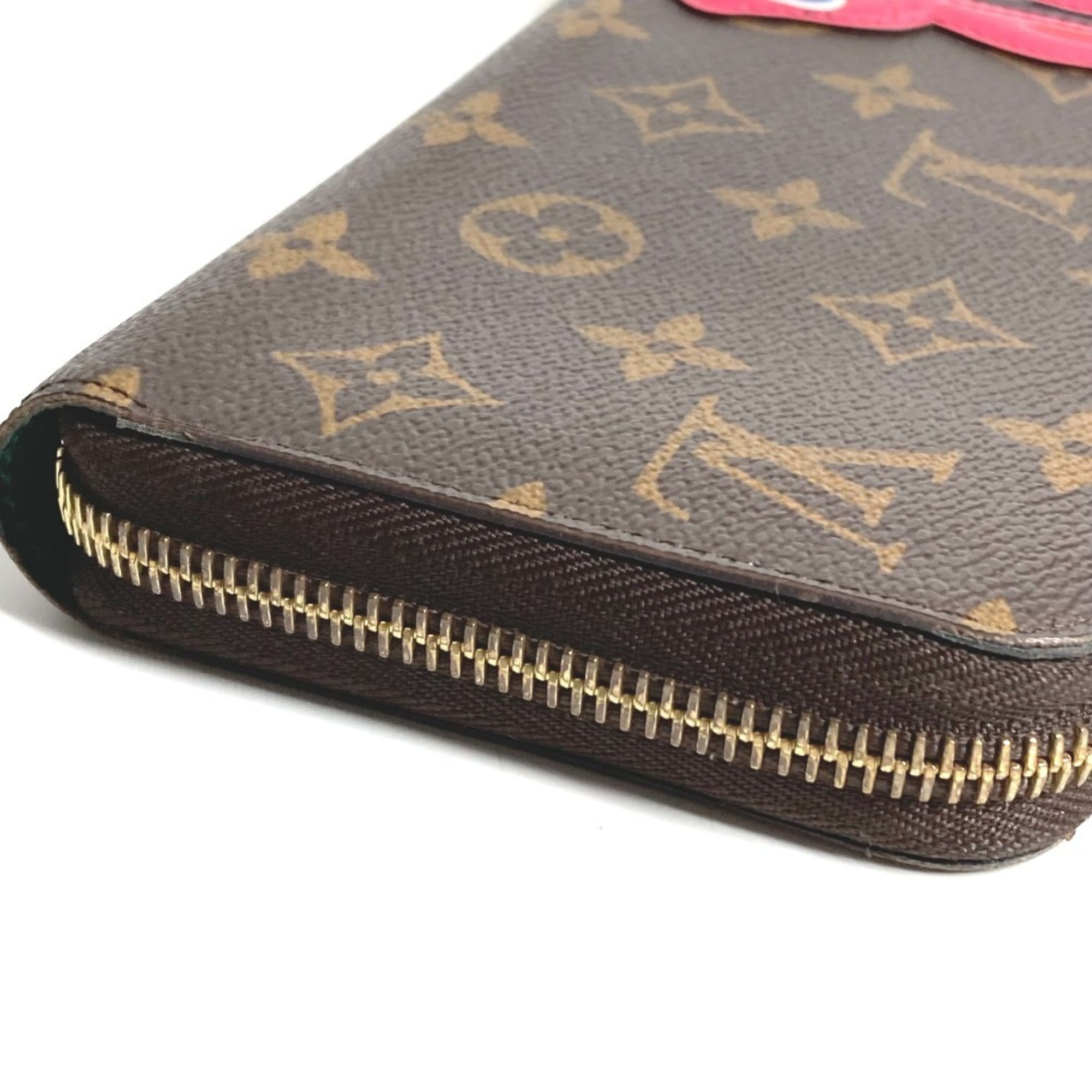 Louis Vuitton Brown Pink Monogram Long Wallet