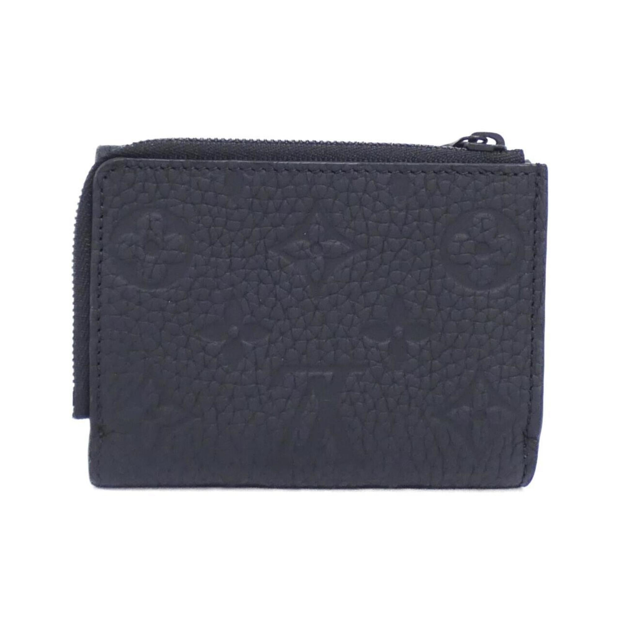 Louis Vuitton Black Leather Wallet (Tri-Fold)