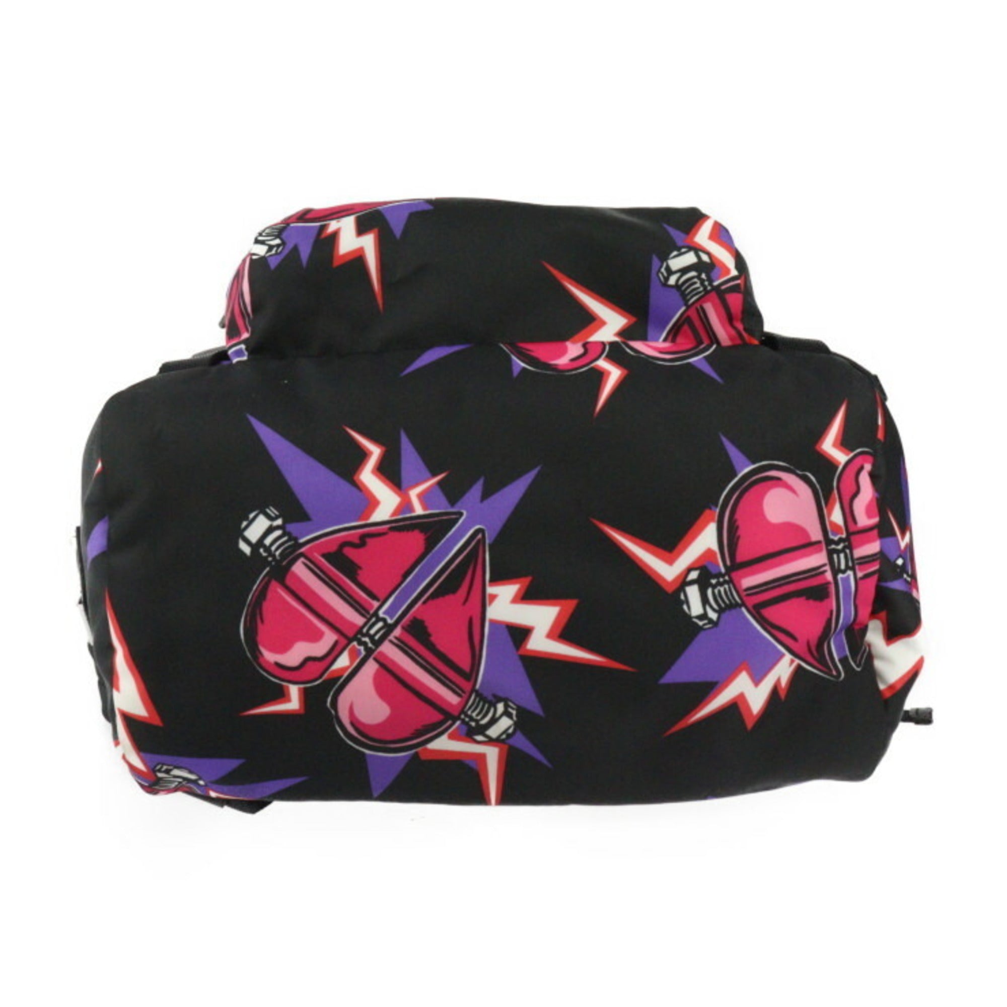 Prada Black Pink Nylon Backpack