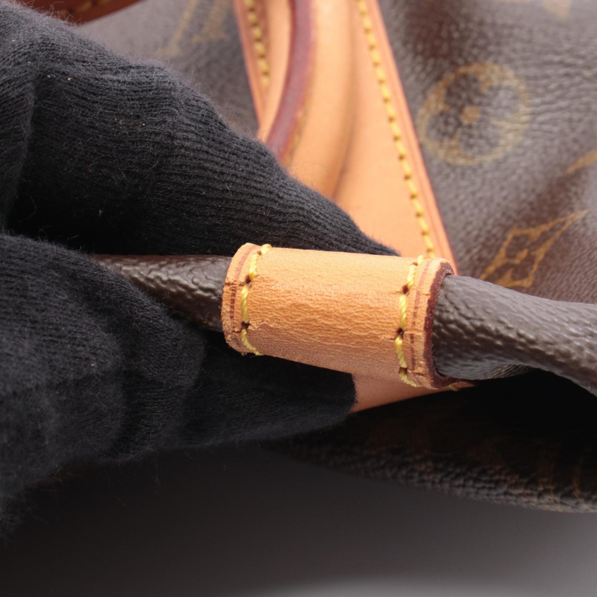 Louis Vuitton Brown Monogram Coated Canvas Leather Boston Bag Handbag