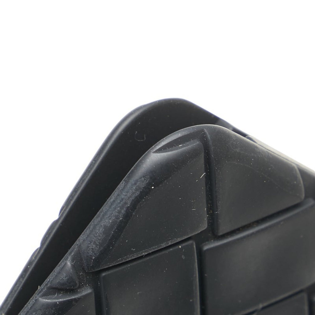 Bottega Veneta Black Rubber Bill Wallet (Bi-Fold)