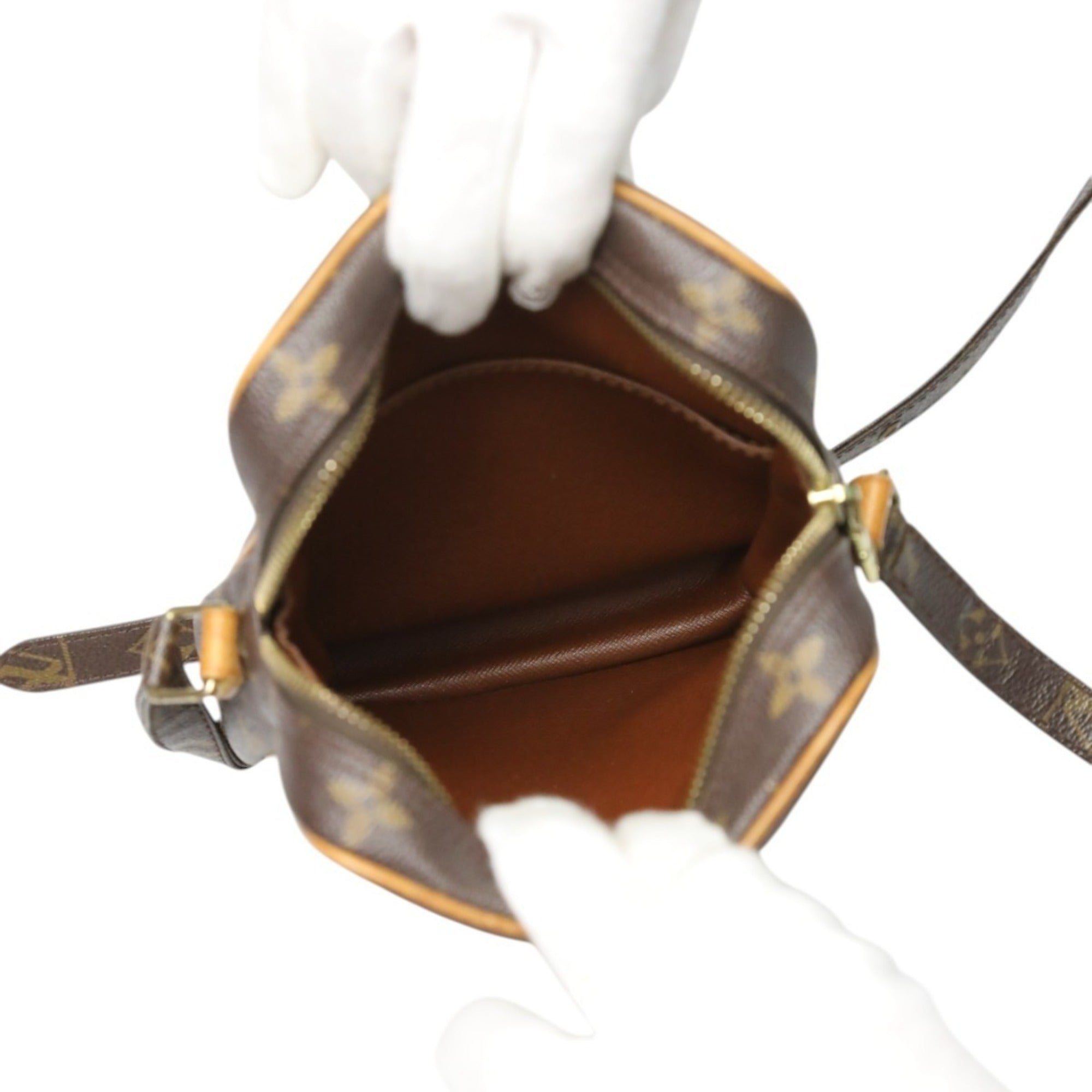 Louis Vuitton Brown Monogram Canvas Shoulder Bag