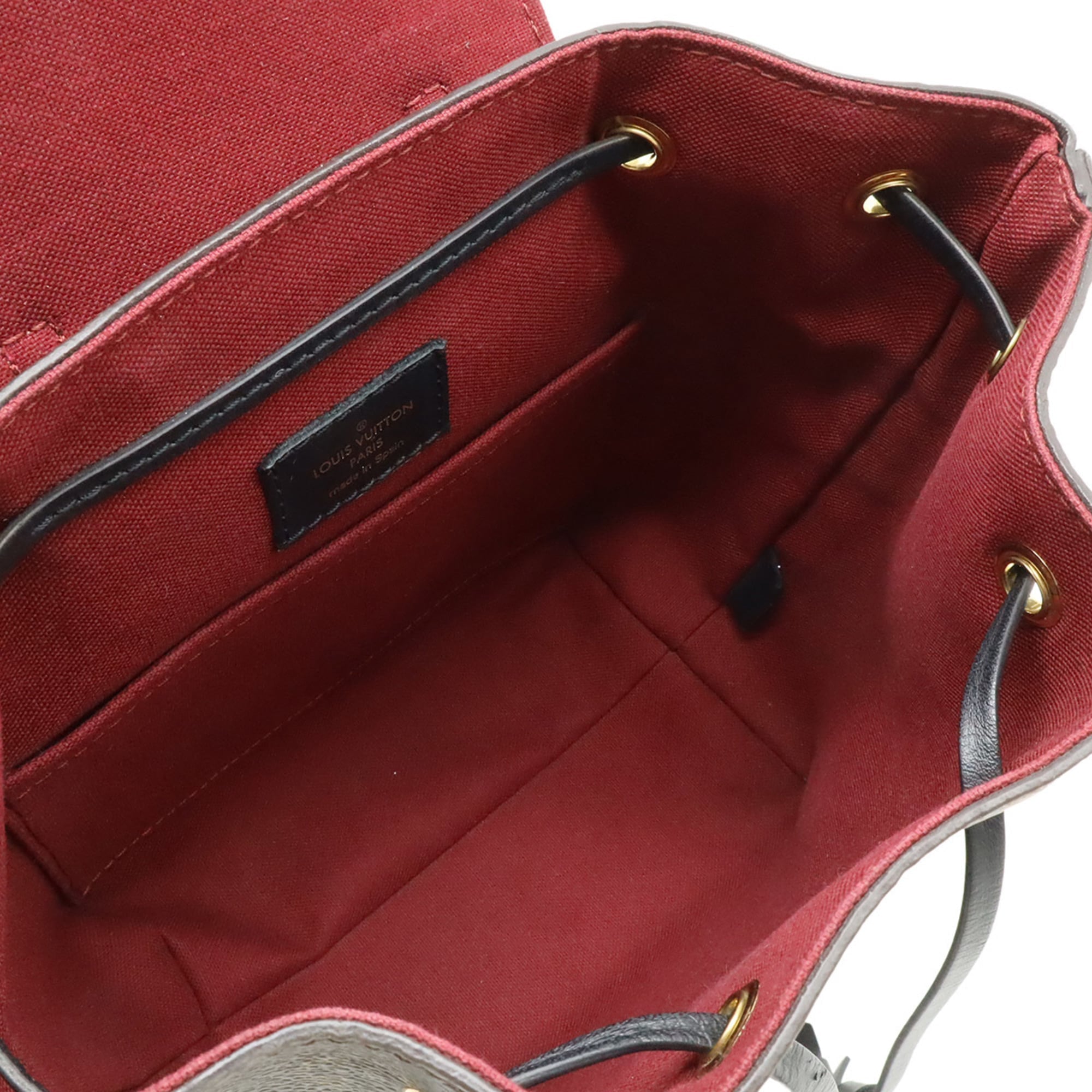 Louis Vuitton Monogram Black Brown Monogram Backpack Shoulder Bag
