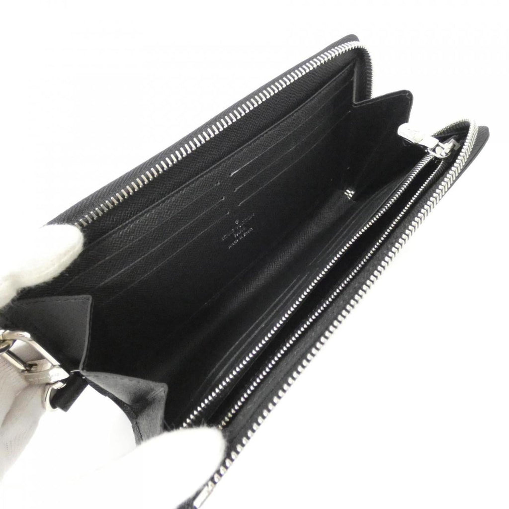 Louis Vuitton Black Taiga Leather Leather Long Wallet