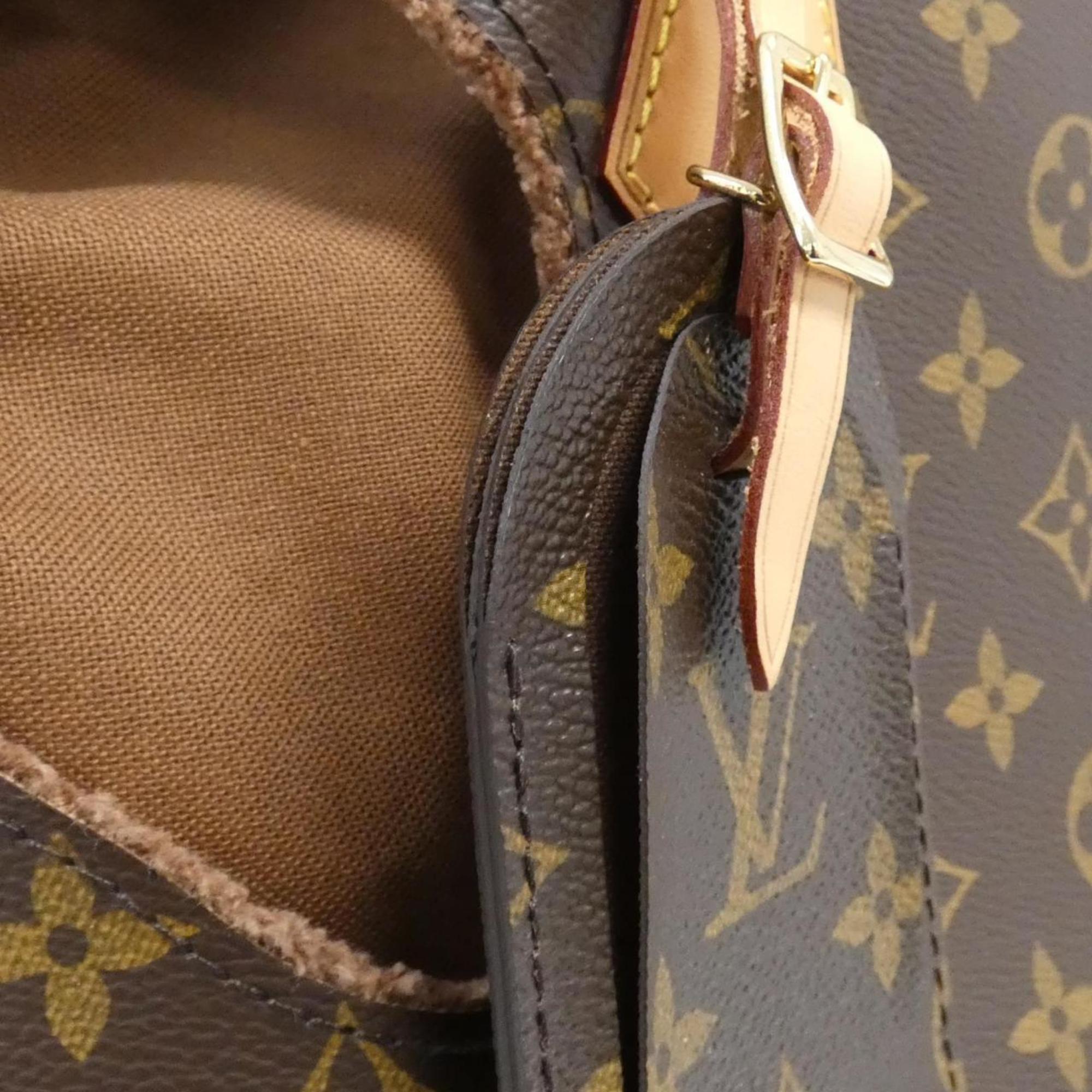Louis Vuitton Marron Coated Canvas Handbag
