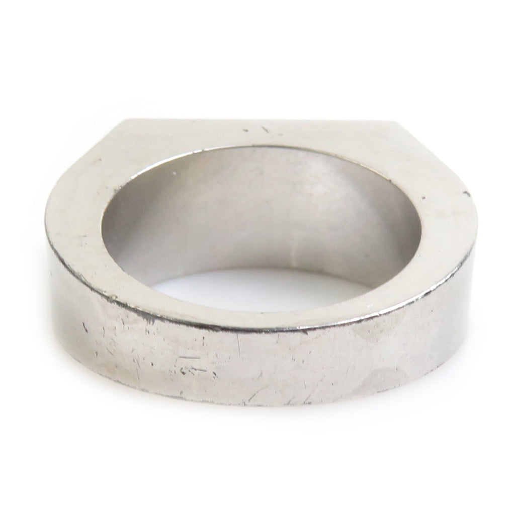 Louis Vuitton Silver Metal Band Ring