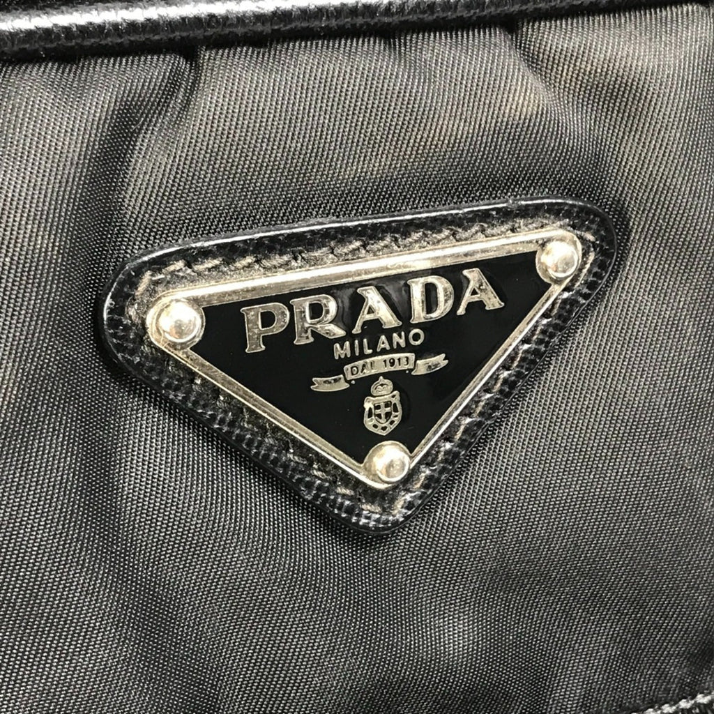 Prada Black Cloth Briefcase