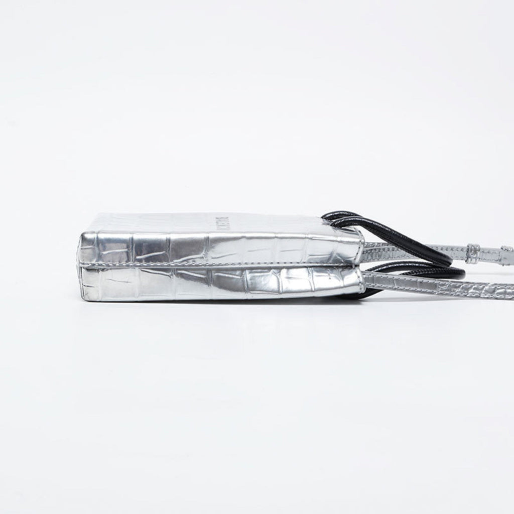 Balenciaga Silver Leather Shoulder