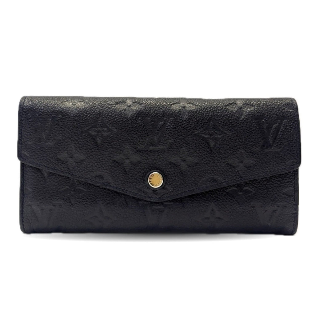 Louis Vuitton Black Infini Monogram Monogram Empreinte Long Wallet