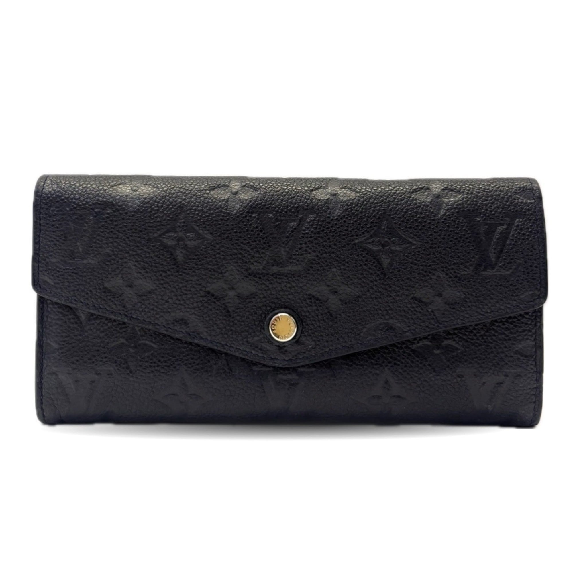 Louis Vuitton Black Infini Monogram Monogram Empreinte Long Wallet