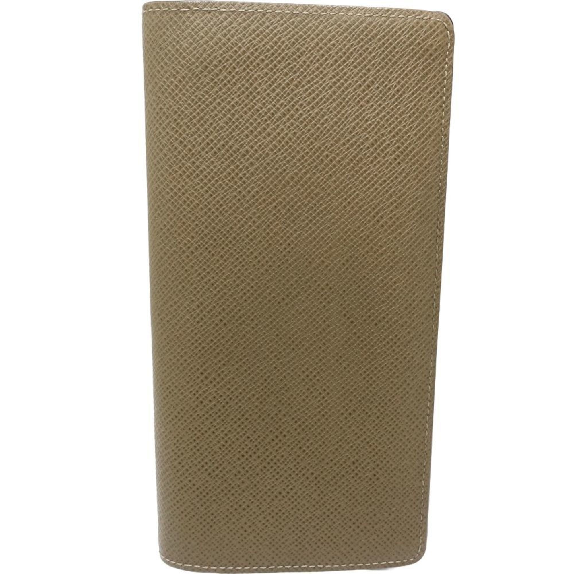 Louis Vuitton Khaki Taiga Leather Long Wallet