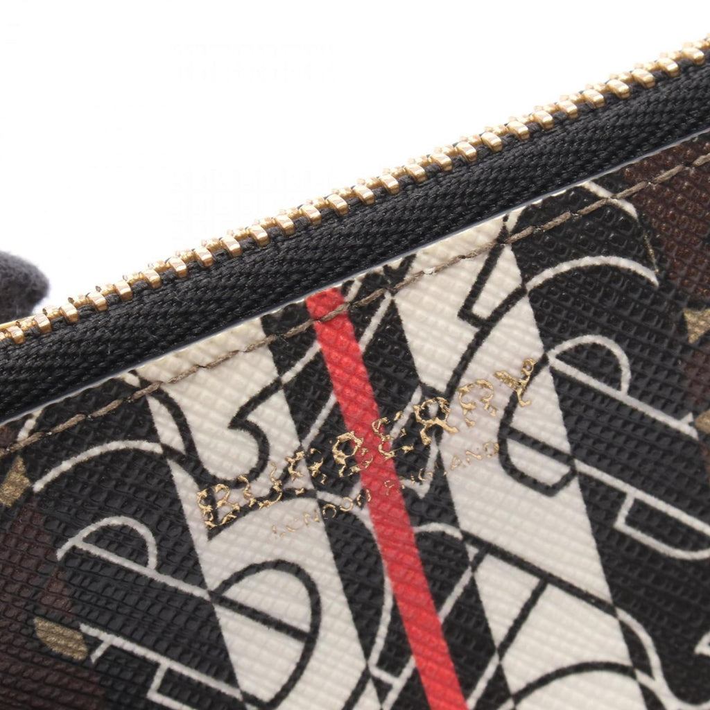 Burberry Brown Multi-Color Coated Canvas Coin Purse/Coin Case