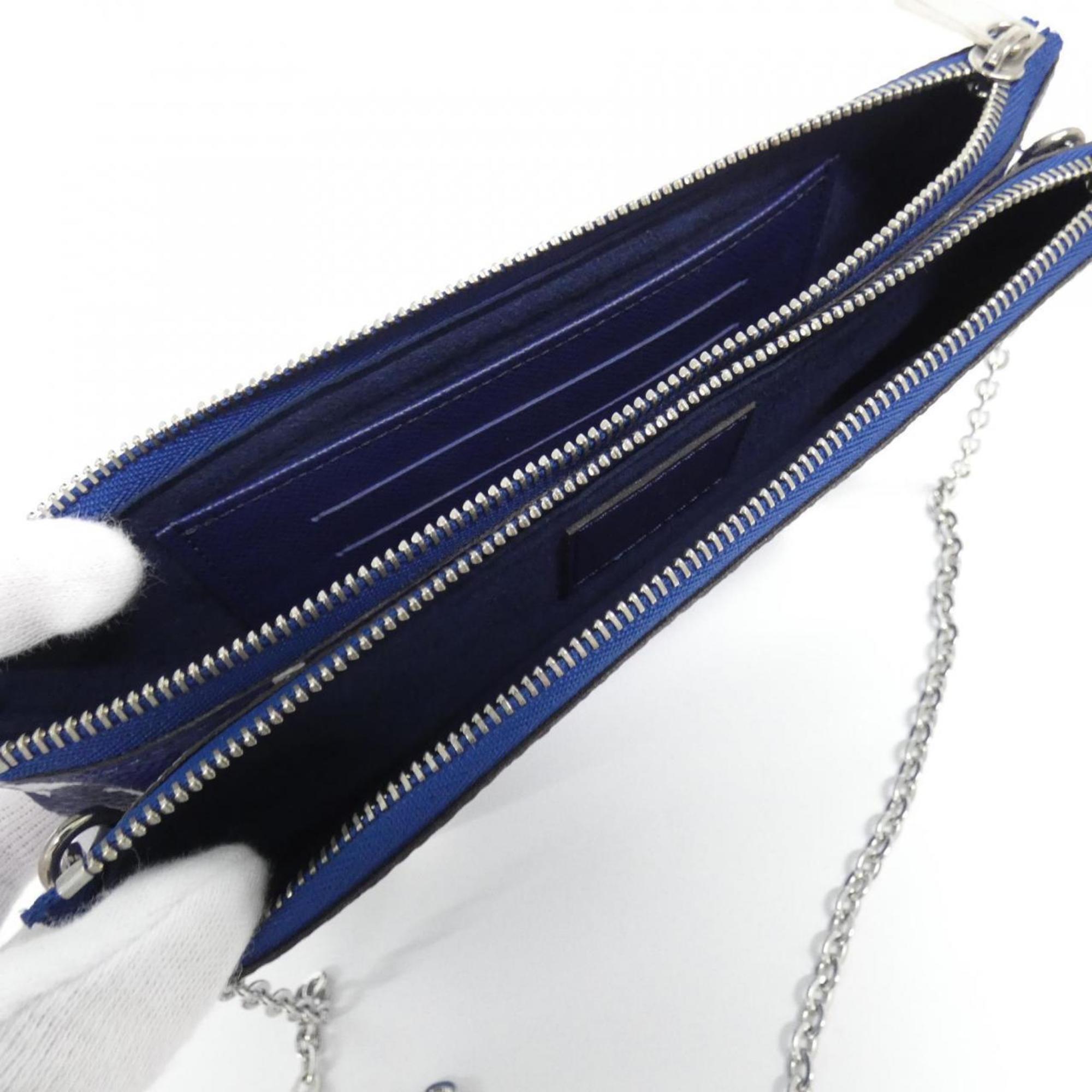 Louis Vuitton Blue Coated Canvas Pochette Shoulder Bag