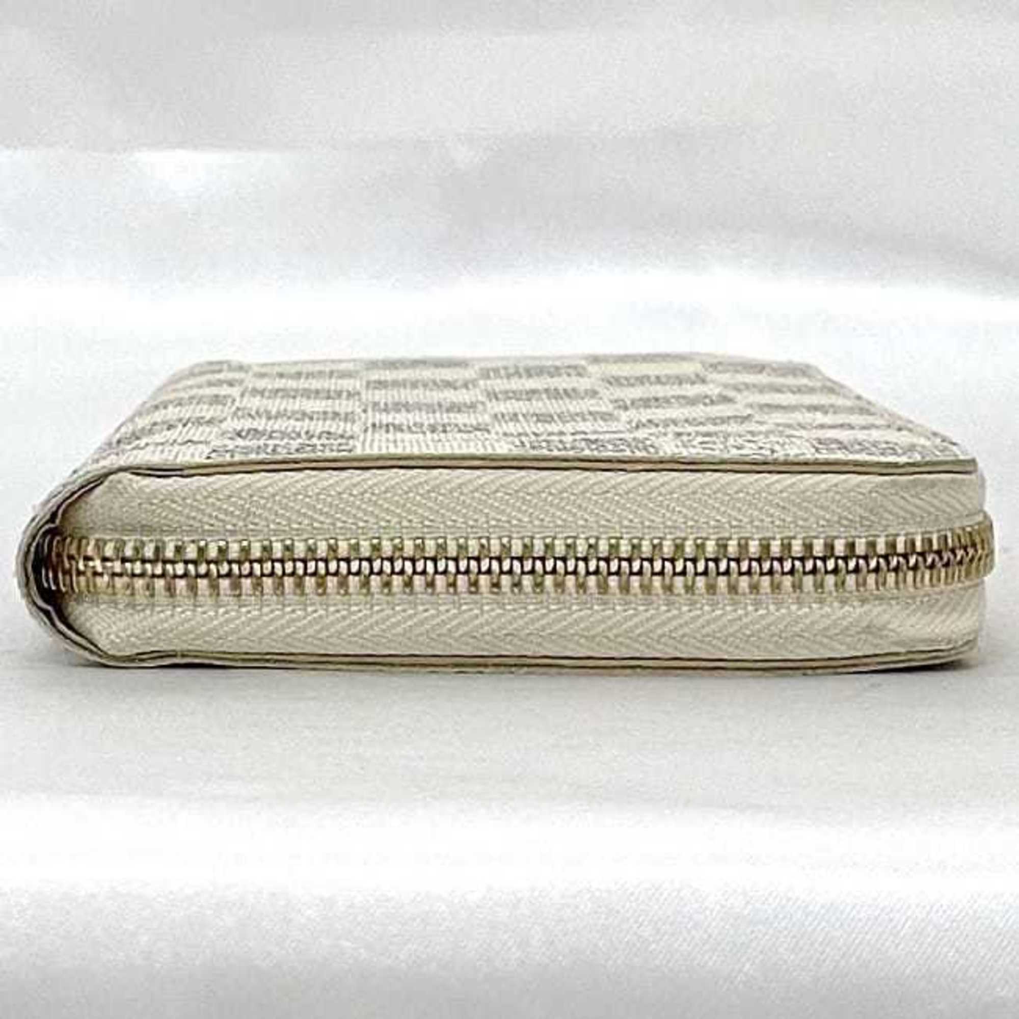 Louis Vuitton Gray White Damier Canvas Long Wallet