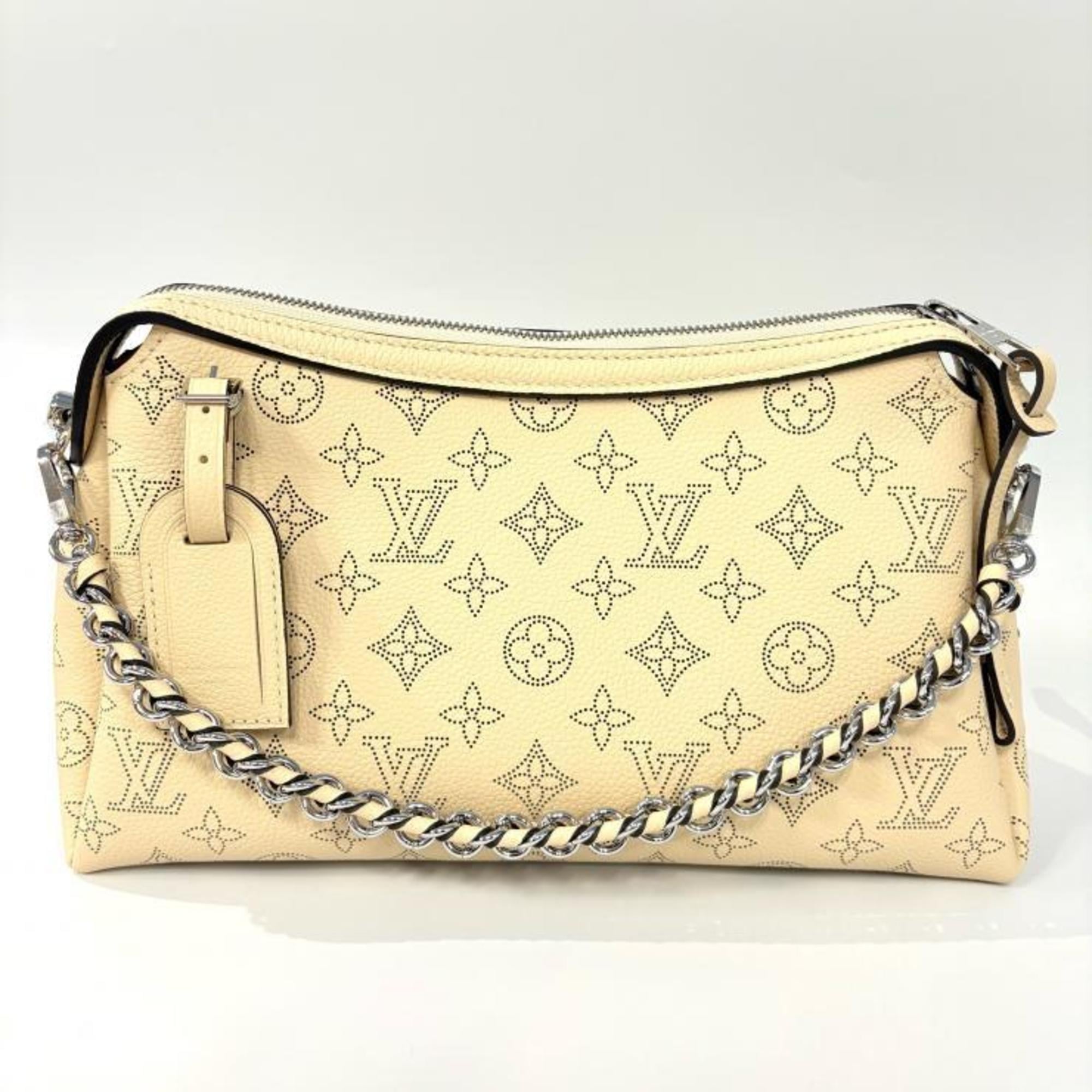 Louis Vuitton Beige Galle Mahina Leather Handbag Shoulder Bag
