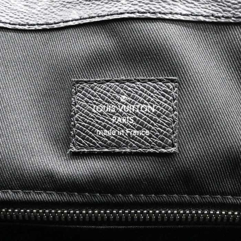 Louis Vuitton Black Noir Taigarama Handbag Shoulder Bag Tote Bag