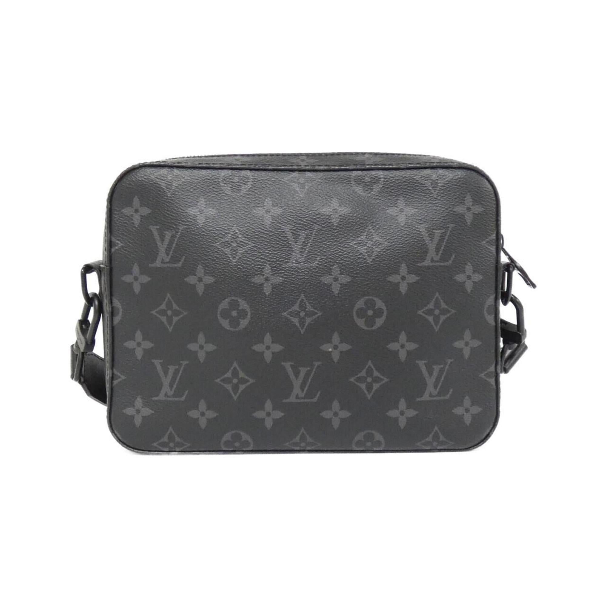 Louis Vuitton Black Coated Canvas Shoulder Bag