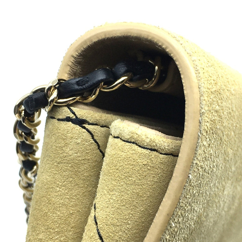 Chanel Beige Leather Shoulder Bag