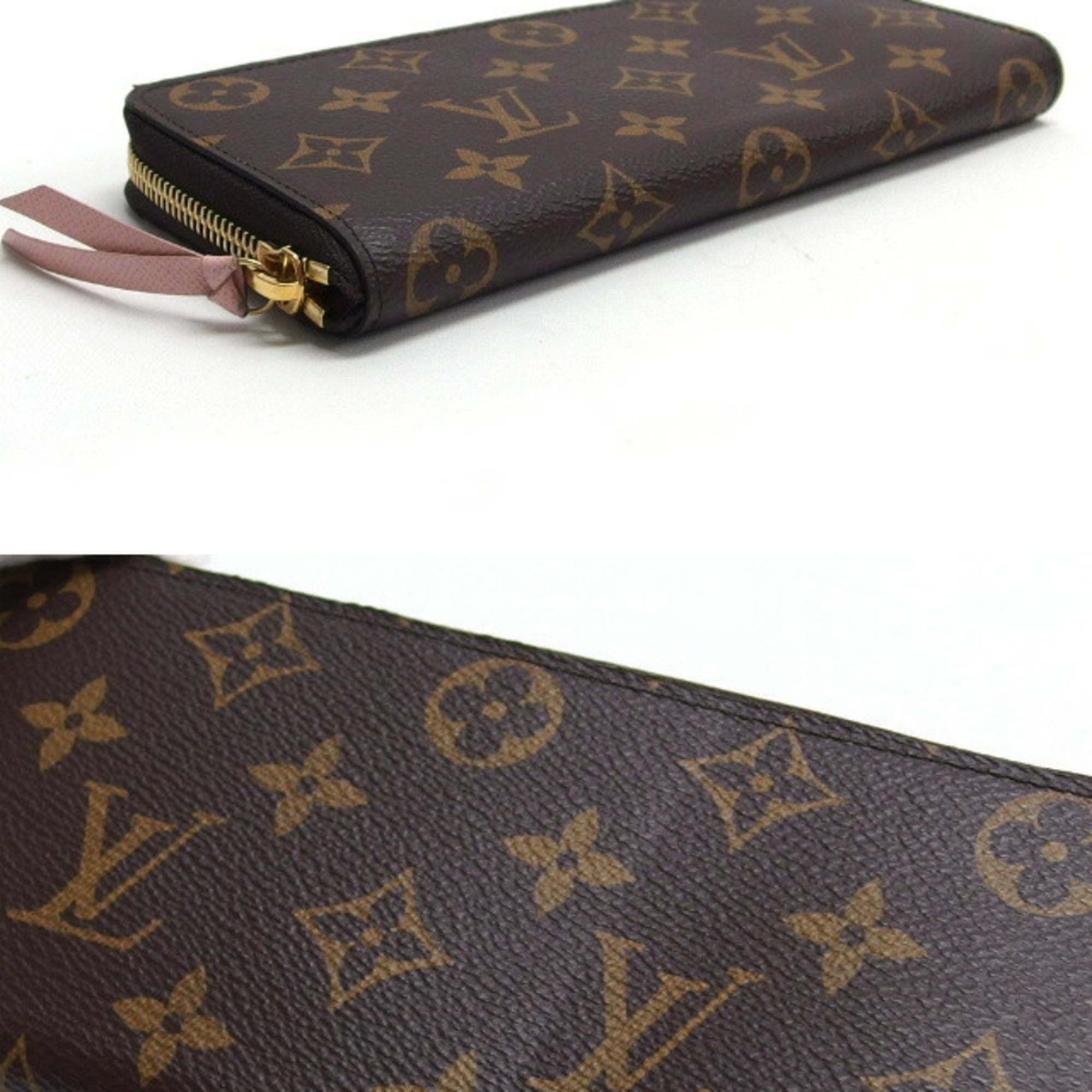Louis Vuitton Brown Pink Rose Ballerine Monogram Canvas Long Wallet