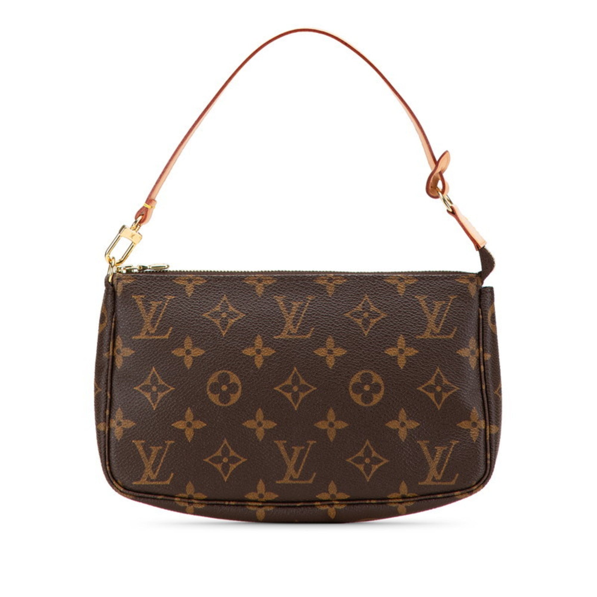 Louis Vuitton Brown Pvc Leather Handbag Pochette