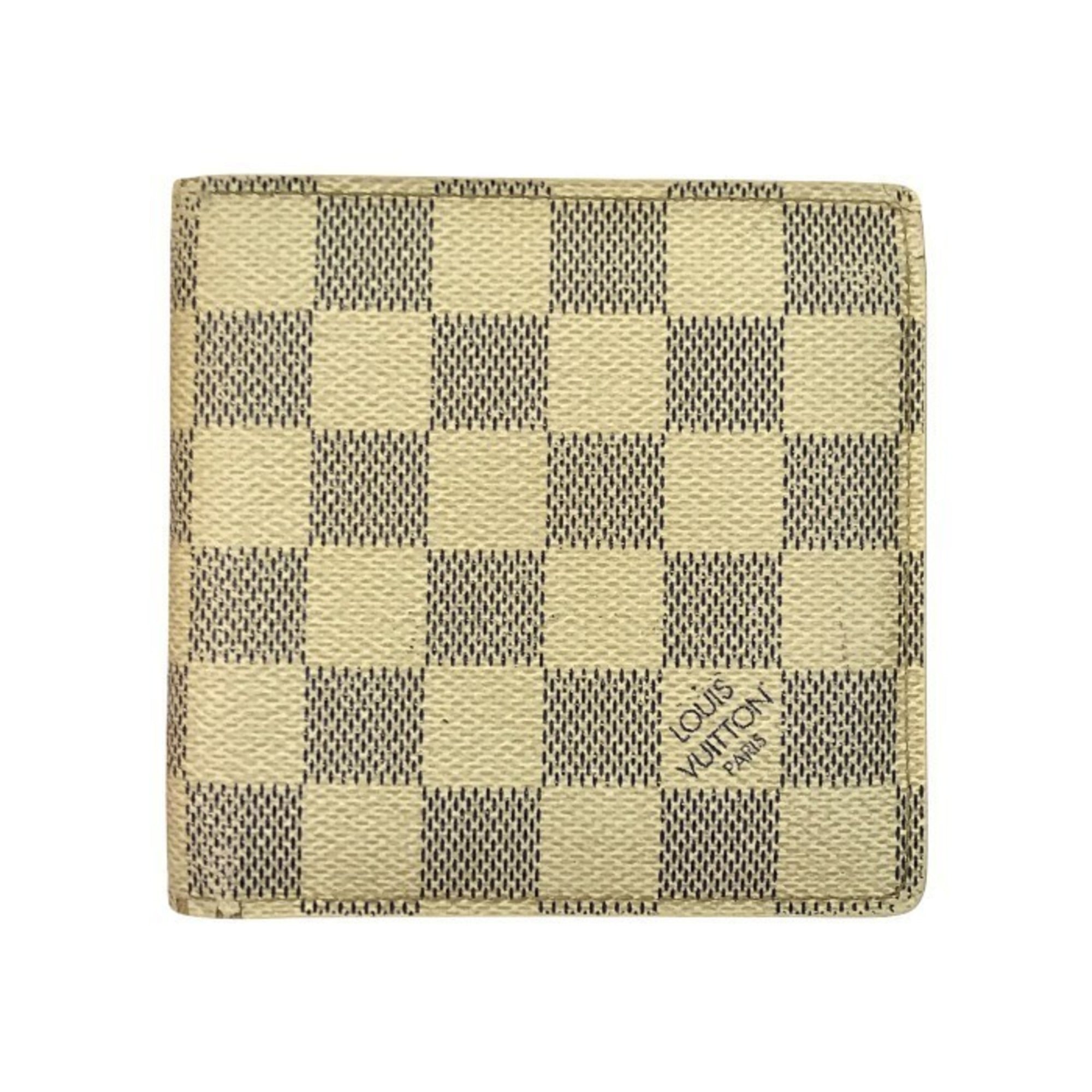 Louis Vuitton White Damier Azur Wallet