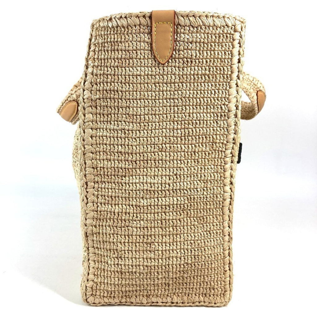 Louis Vuitton Natural Raffia Leather Handbag Shoulder Bag Tote Bag