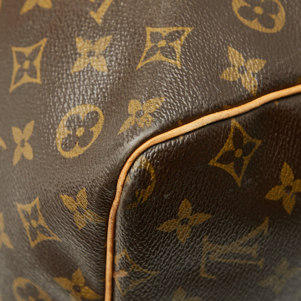 Louis Vuitton Monogram Brown Pvc Leather Boston Bag Shoulder Bag