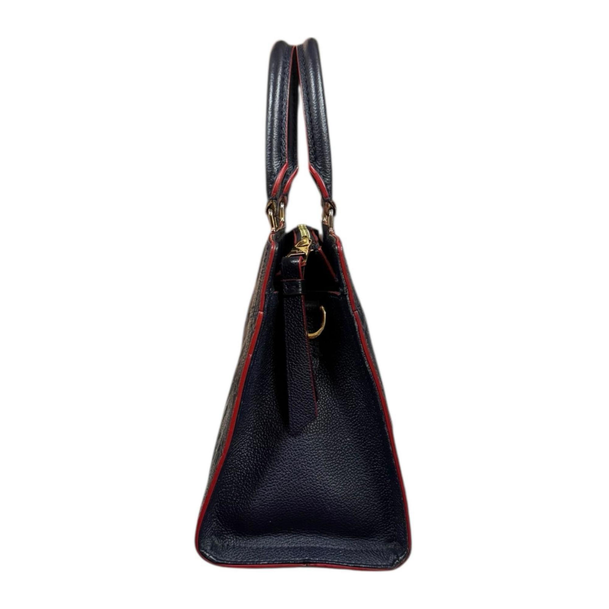Louis Vuitton Marine Rouge Navy Monogram Empreinte Shoulder Bag
