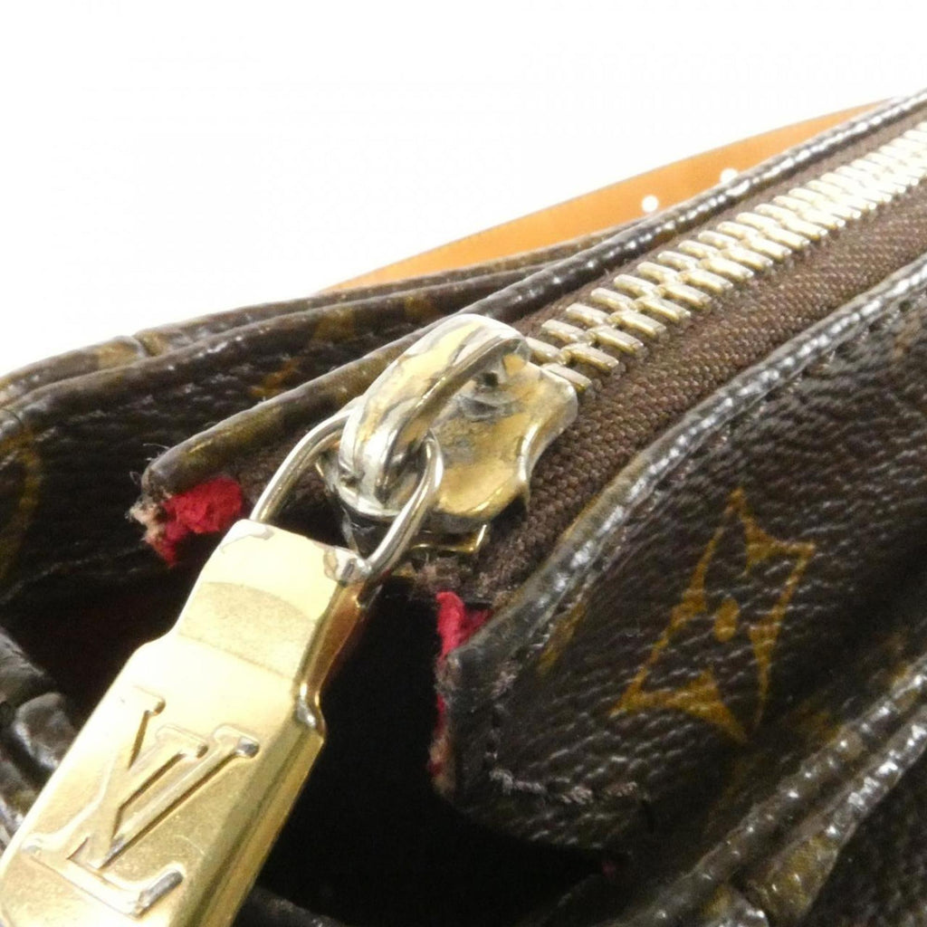 Louis Vuitton Brown Coated Canvas Shoulder Bag