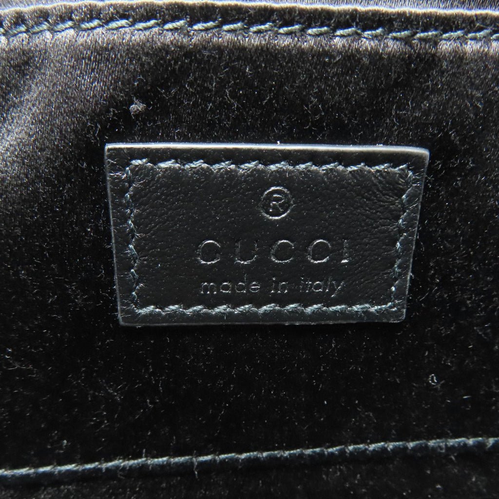 Gucci Horsebit Black Leather Handbag (Pre-Owned)