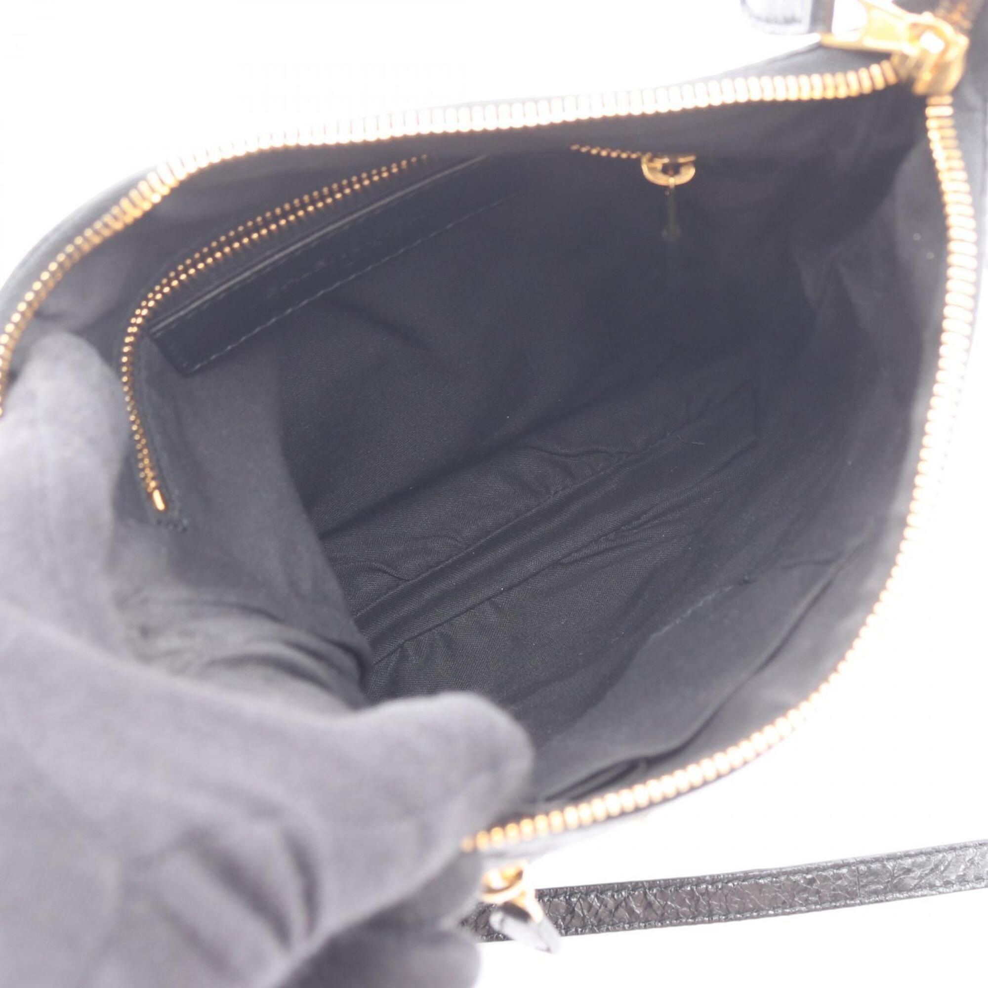 Balenciaga Black Leather Handbag Shoulder