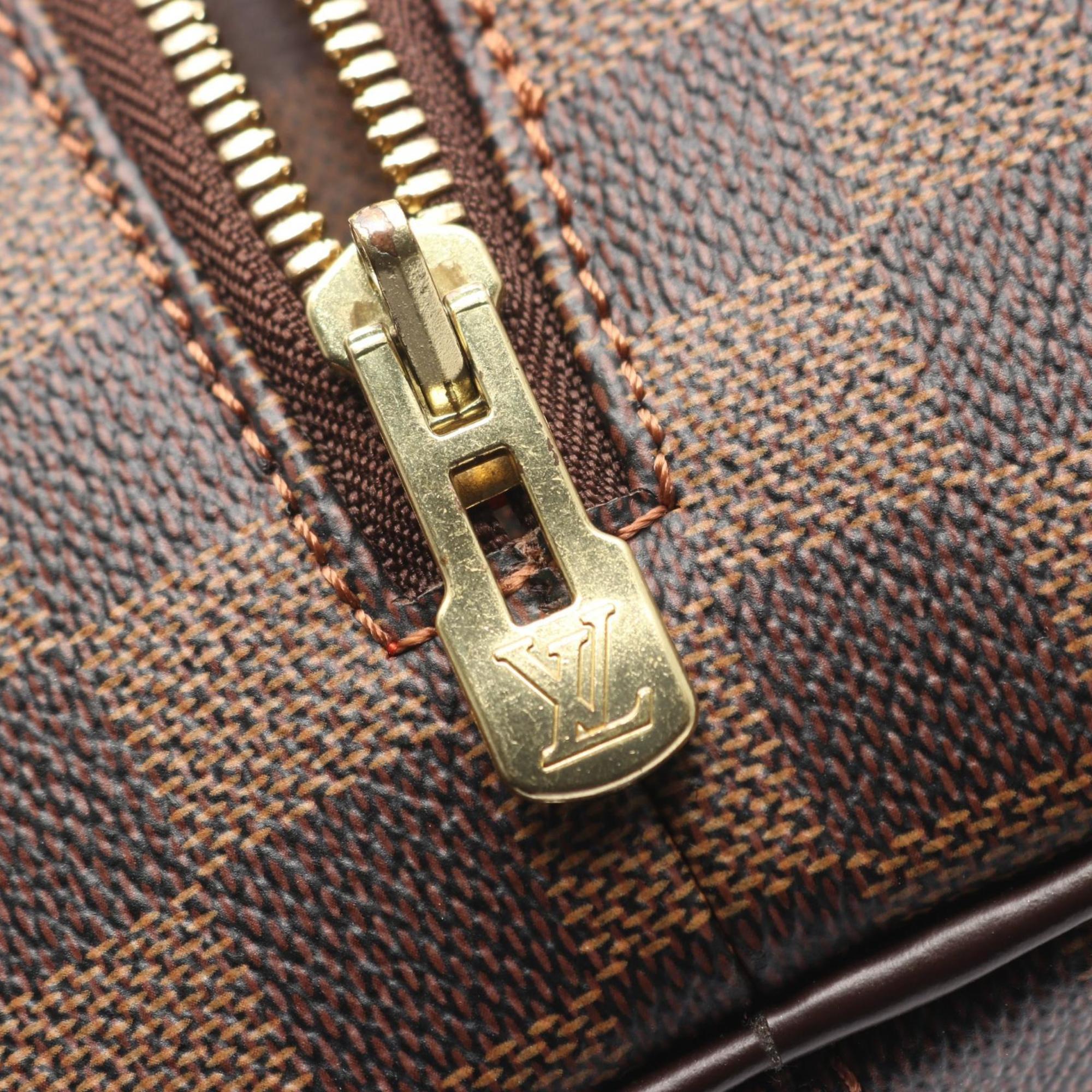 Louis Vuitton Brown Coated Canvas Leather Handbag