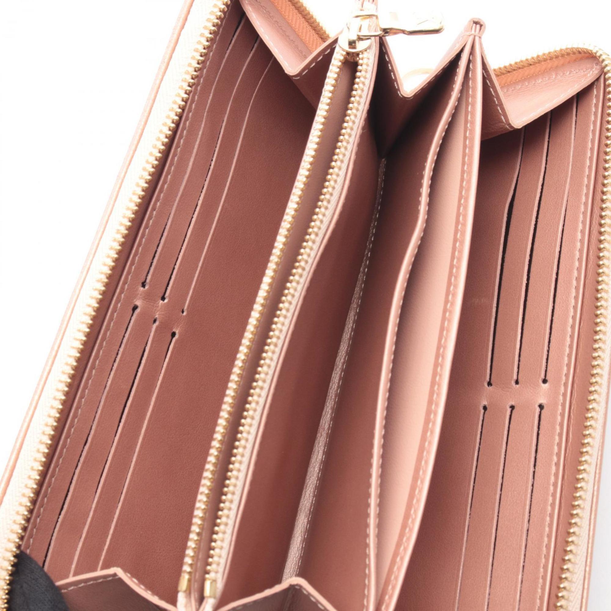 Louis Vuitton Pink Rose Gold Monogram Leather Long Wallet