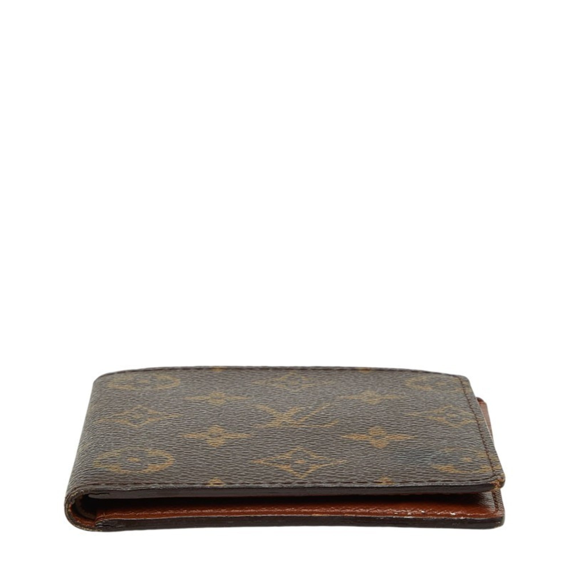 Louis Vuitton Brown Pvc Leather Bill Wallet