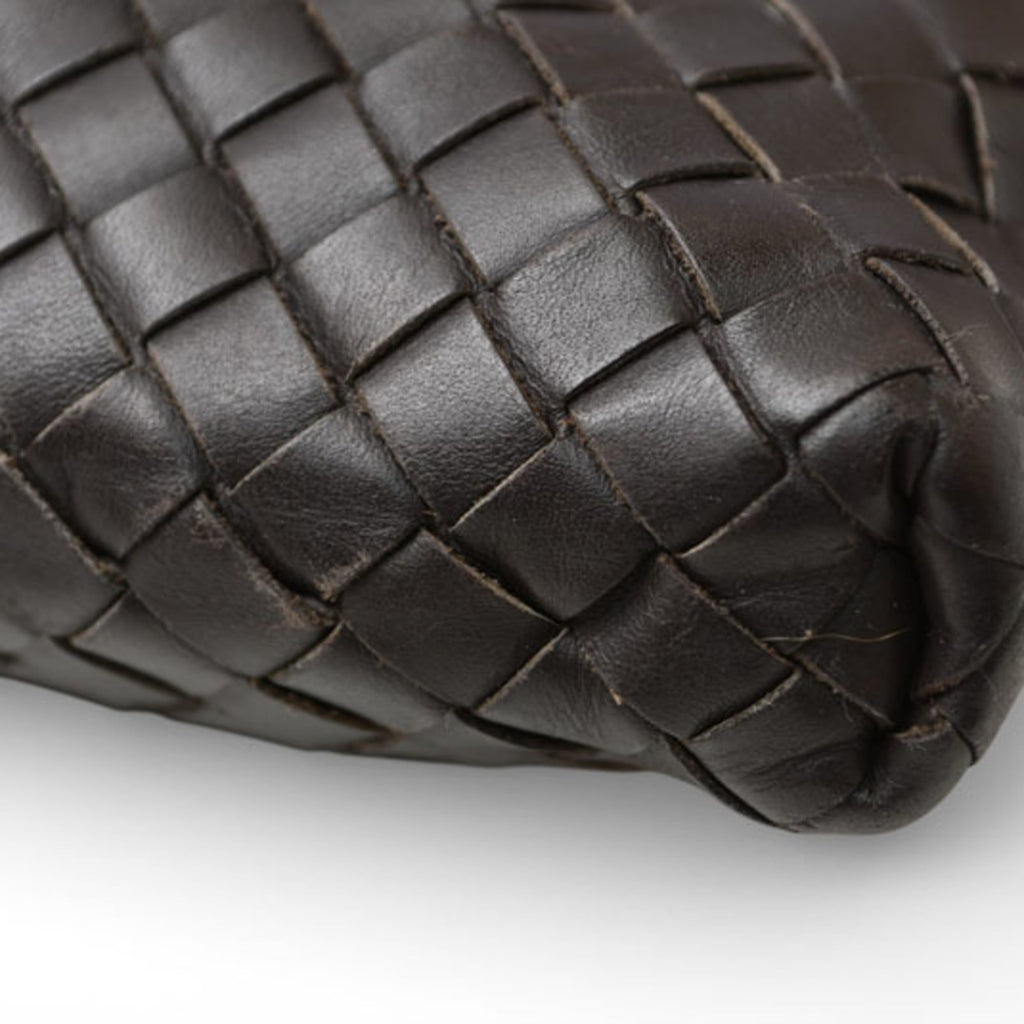 Bottega Veneta Dark Brown Leather Shoulder Bag
