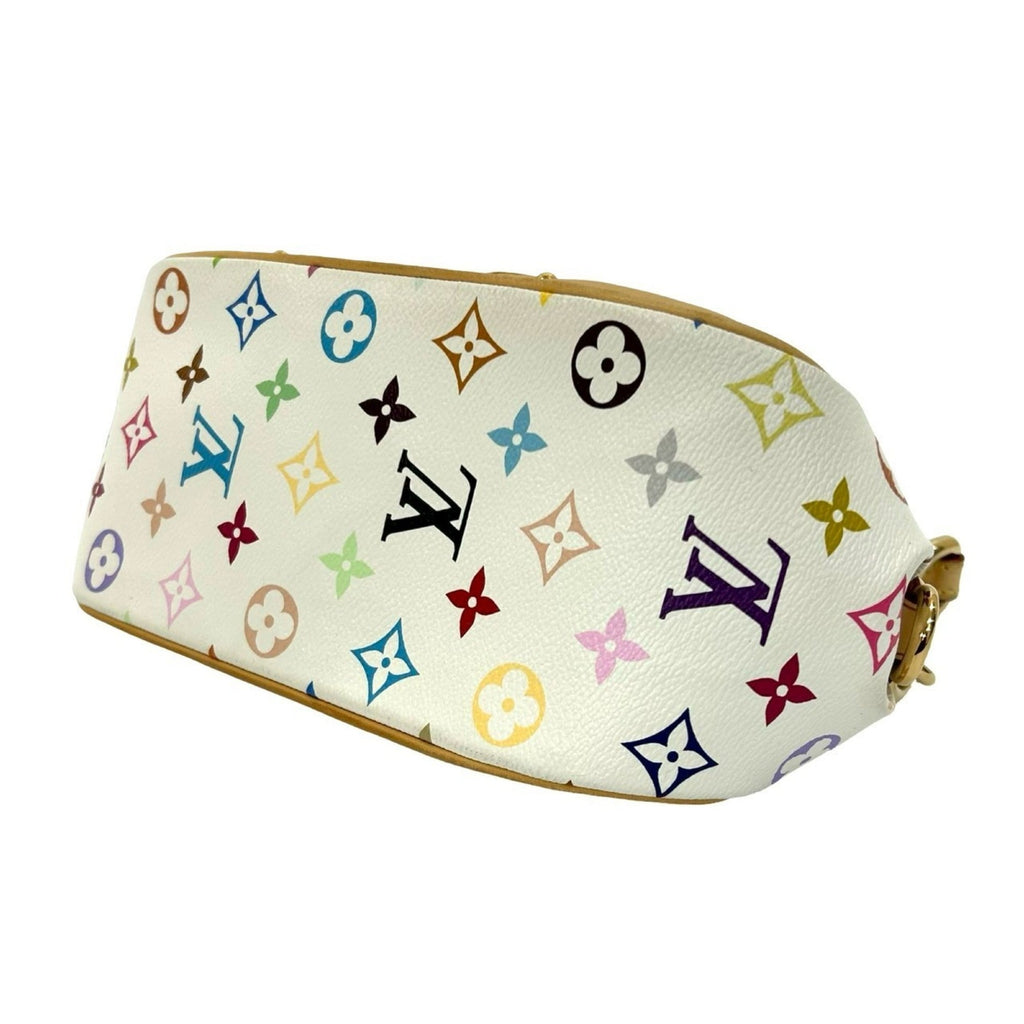 Louis Vuitton White Leather Pvc Shoulder Bag