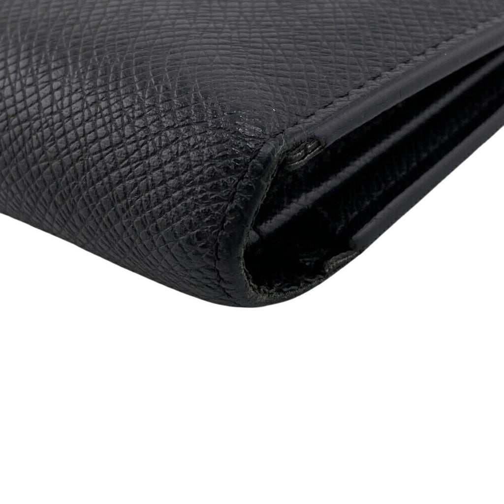 Louis Vuitton Black Noir Leather Long Wallet