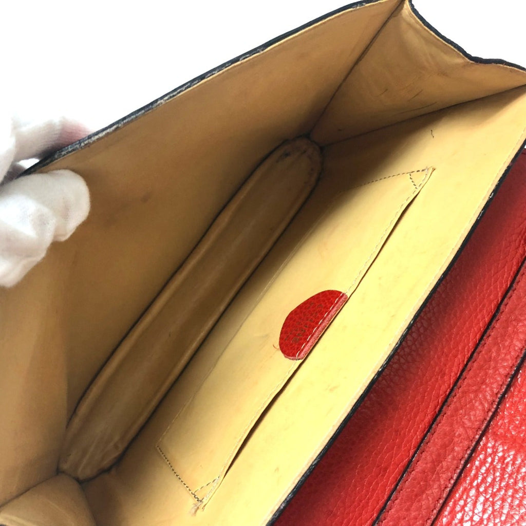 Celine Red Leather Shoulder Bag