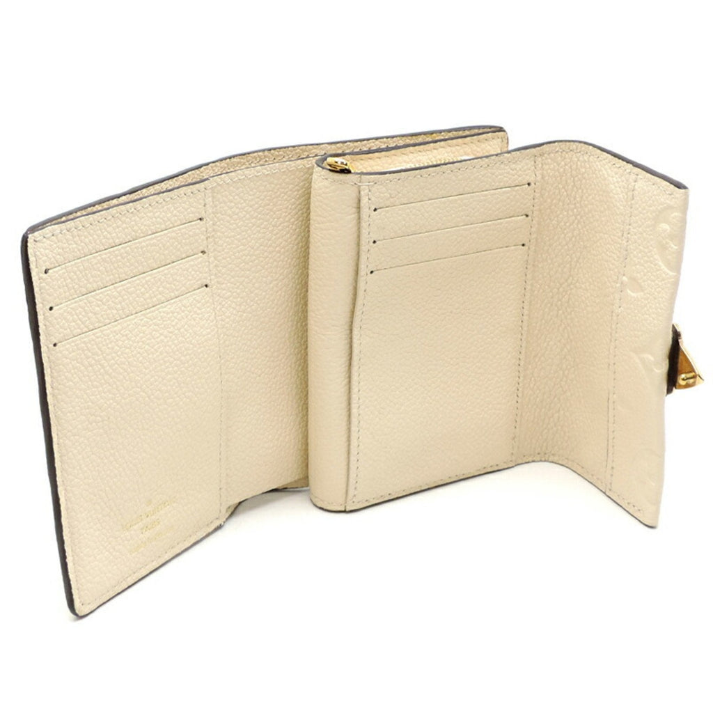 Louis Vuitton White Monogram Empreinte Wallet (Tri-Fold)