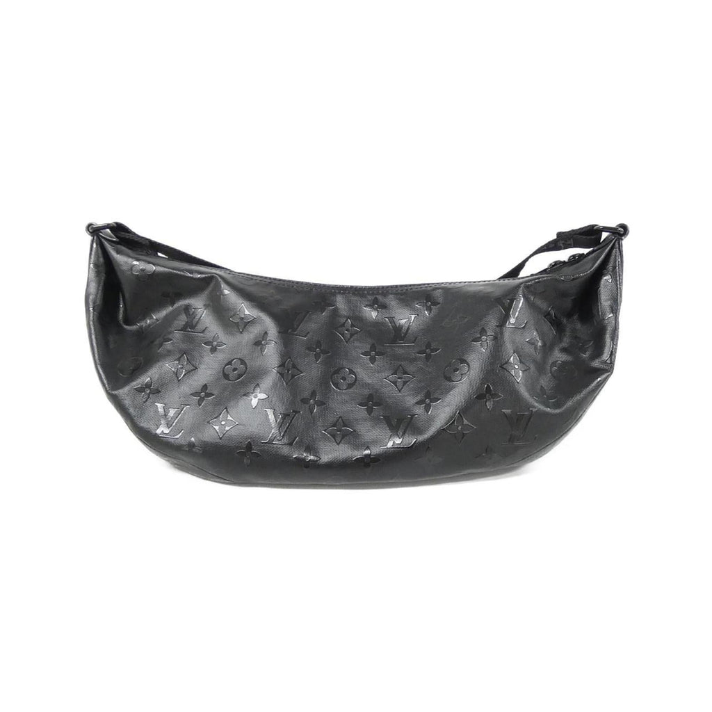 Louis Vuitton Black Coated Canvas Handbag Shoulder Bag