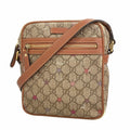 Gucci Brown Pink Pvc Shoulder Bag (Pre-Owned)