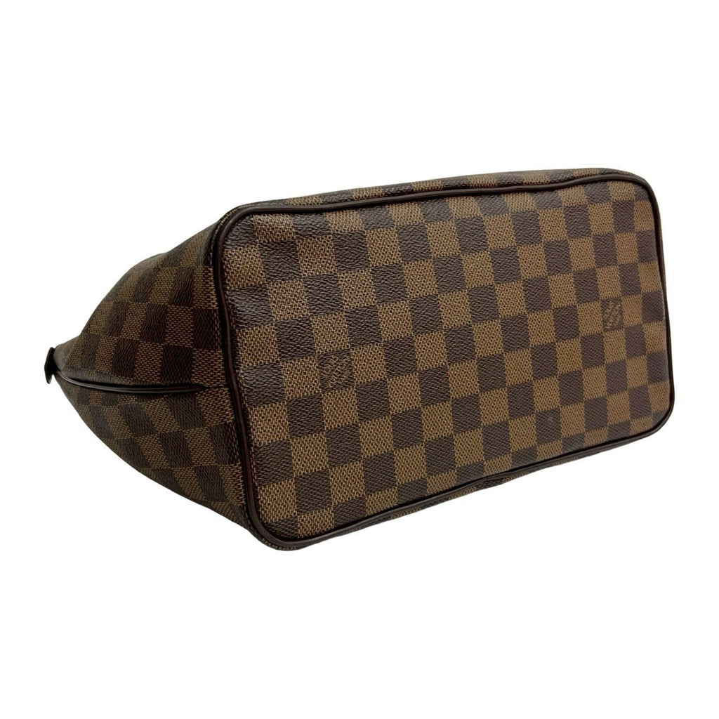 Louis Vuitton Brown Leather Pvc Handbag Tote Bag