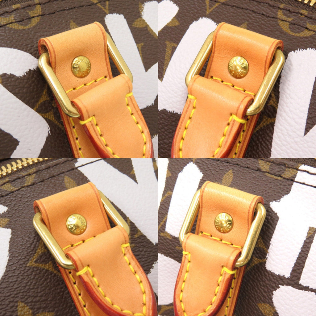Louis Vuitton Monogram Graffiti Brown Monogram White Monogram Graffiti Monogram Boston Bag