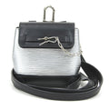 Louis Vuitton Black Silver Epi Leather Shoulder Bag