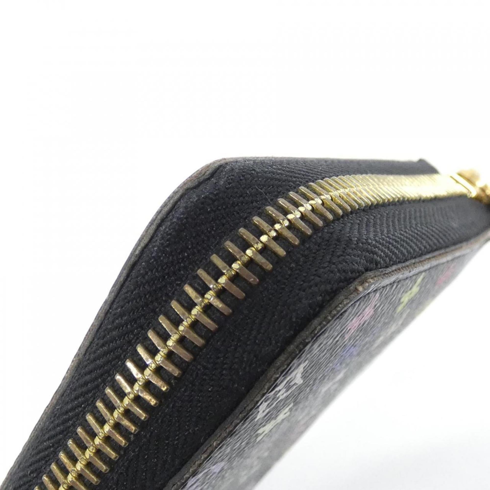 Louis Vuitton Black Grenade Multi-Color Coated Canvas Long Wallet