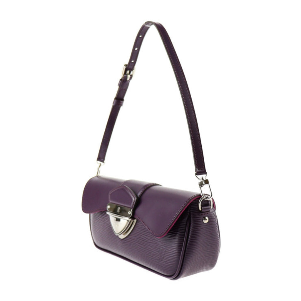Louis Vuitton Cassis Leather Clutch Bag Handbag Pochette Shoulder Bag