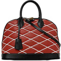 Louis Vuitton Black Red Color Leather Handbag Shoulder Bag