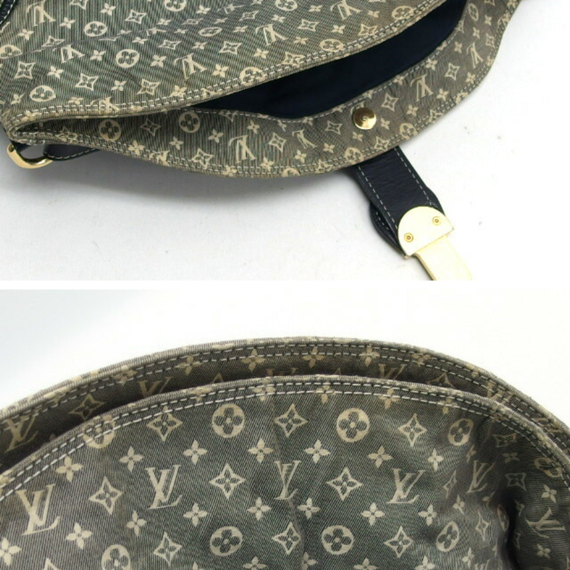 Louis Vuitton Monogram Idylle Gray Navy White Monogram Idylle Handbag Shoulder Bag